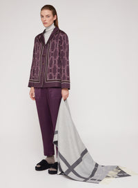 Tannico_5QTY // Chemise à motif maillons entrelacés en soie - Tannico