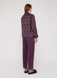 Tannico_5QTY // Chemise à motif maillons entrelacés en soie - Tannico