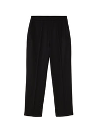 Black_3QTY // Pantalon court coupe droite en laine - Black