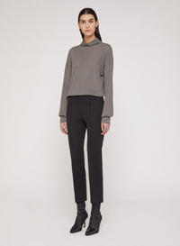 Pantalon droit et ceinture côtelée - Chalk