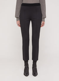 Pantalon droit et ceinture côtelée - Chalk