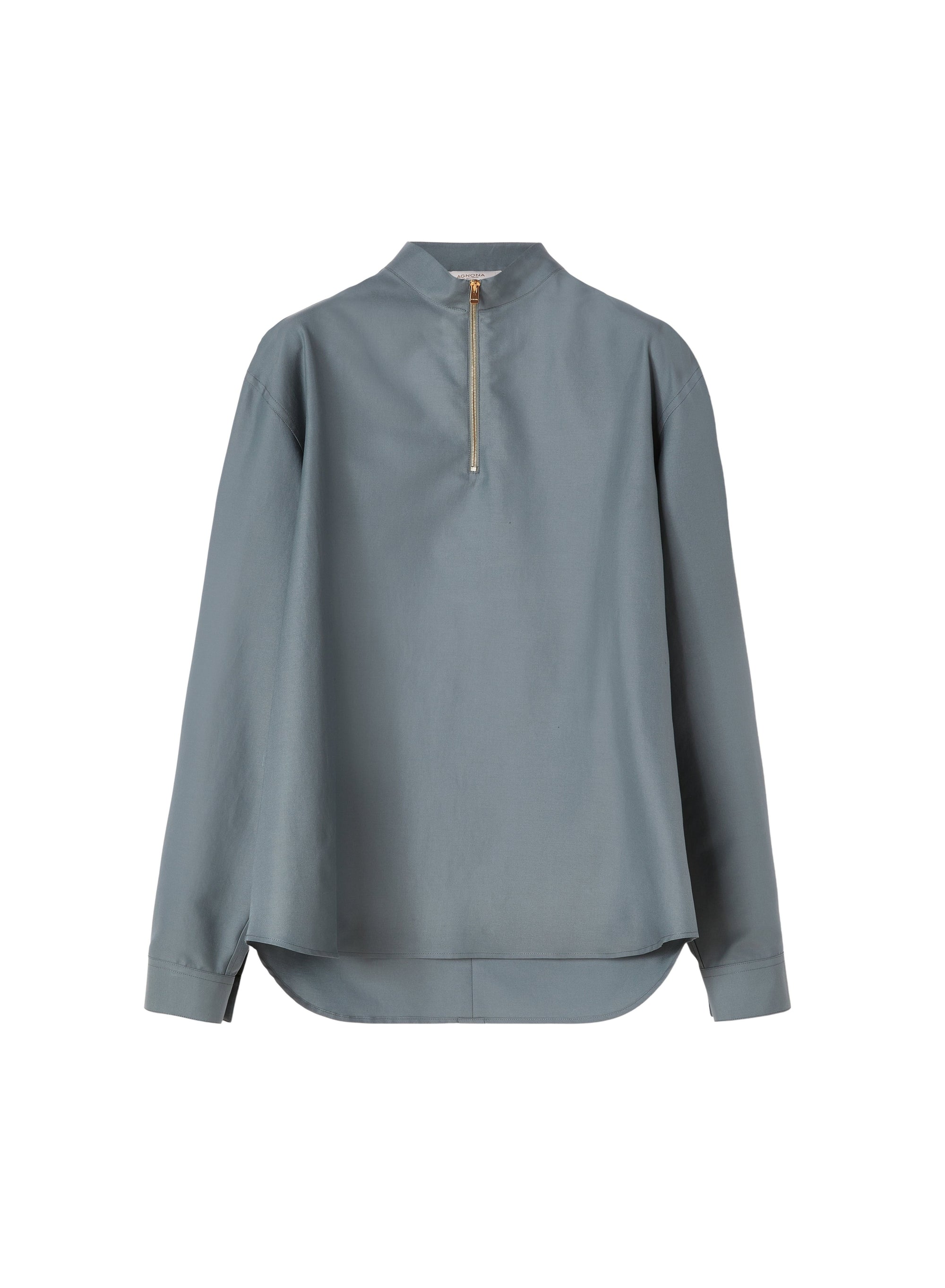 Giada Grey_1QTY // Chemise col montant zippé - Giada Grey