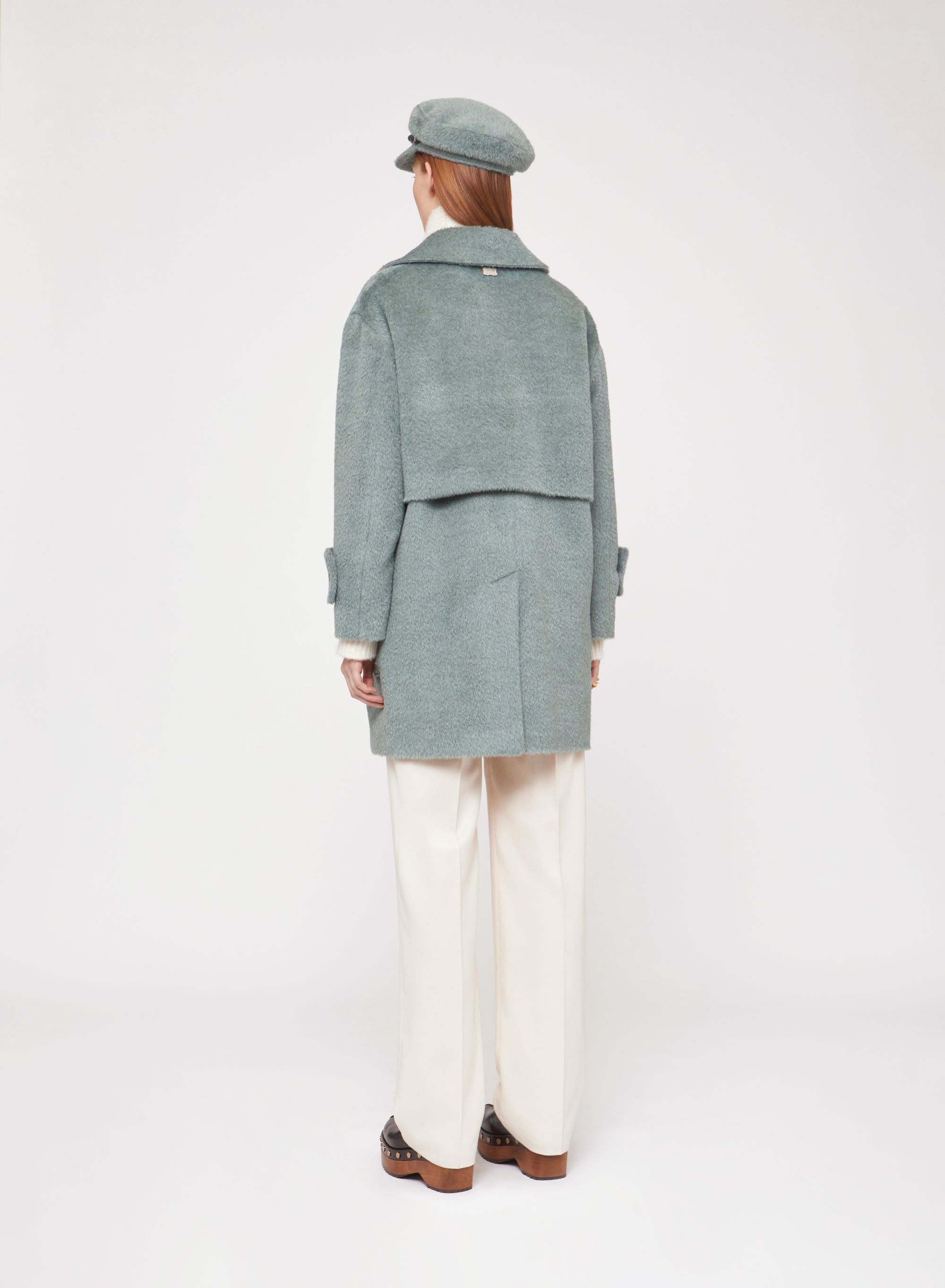 Giada_1QTY // Manteau court col à revers en laine - Giada