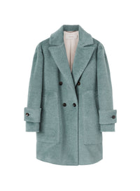 Giada_1QTY // Manteau court col à revers en laine - Giada