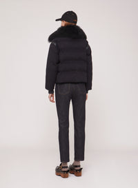 Eclipse_1QTY // Doudoune courte en laine et soie - Eclipse