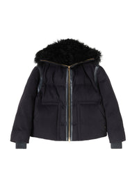 Eclipse_1QTY // Doudoune courte en laine et soie - Eclipse