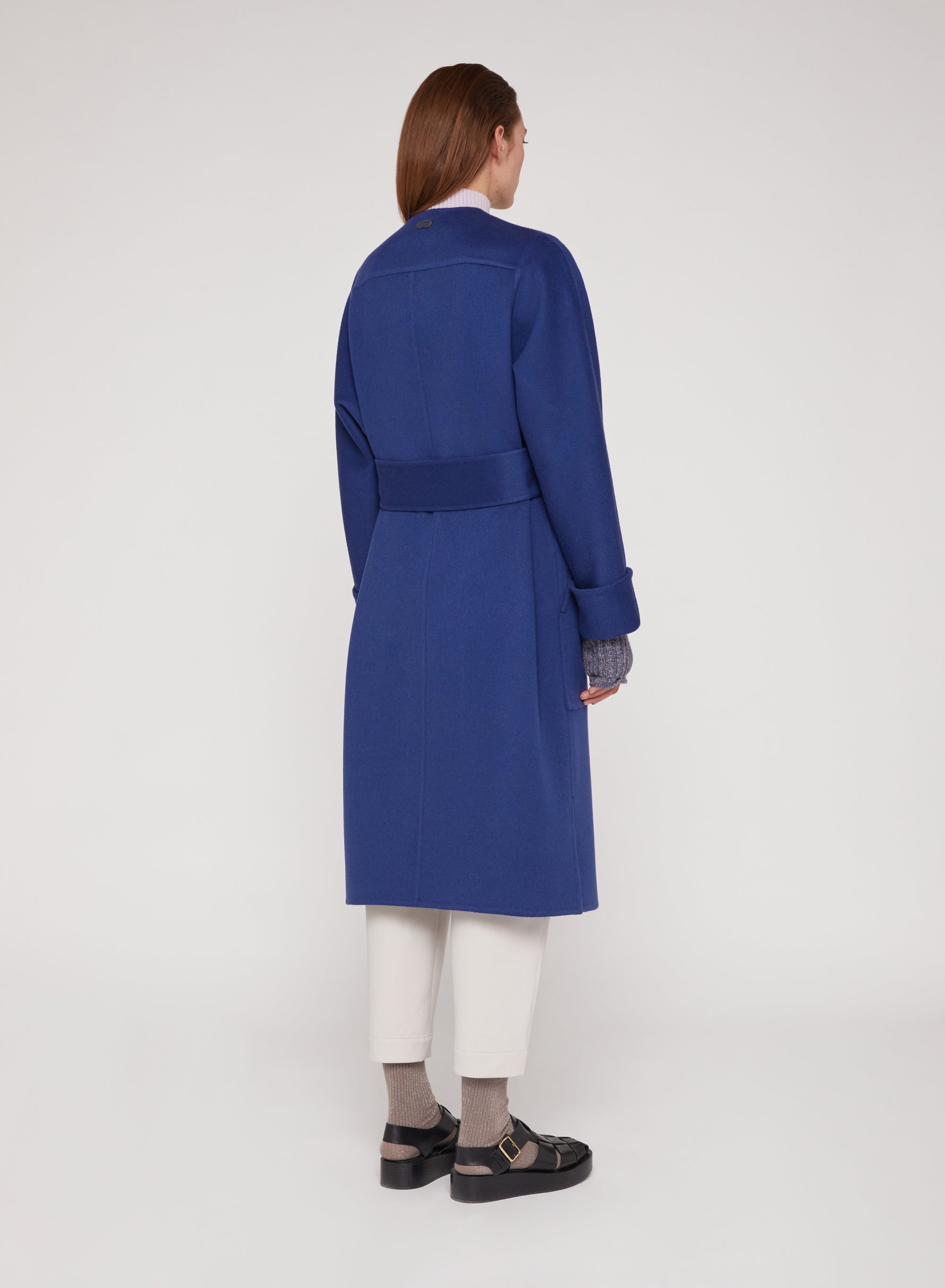 Night_1QTY // Manteau long ceinturé en laine - Night