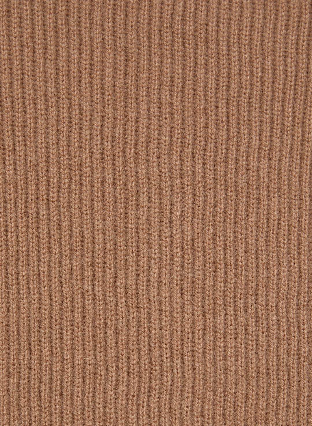 Camel_2QTY // NO PICS // RECOLO // Robe pull à col côtelé en laine - Camel