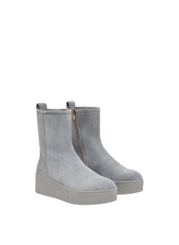 Flannel_5QTY // Bottines à semelle plateforme en daim - Flannel