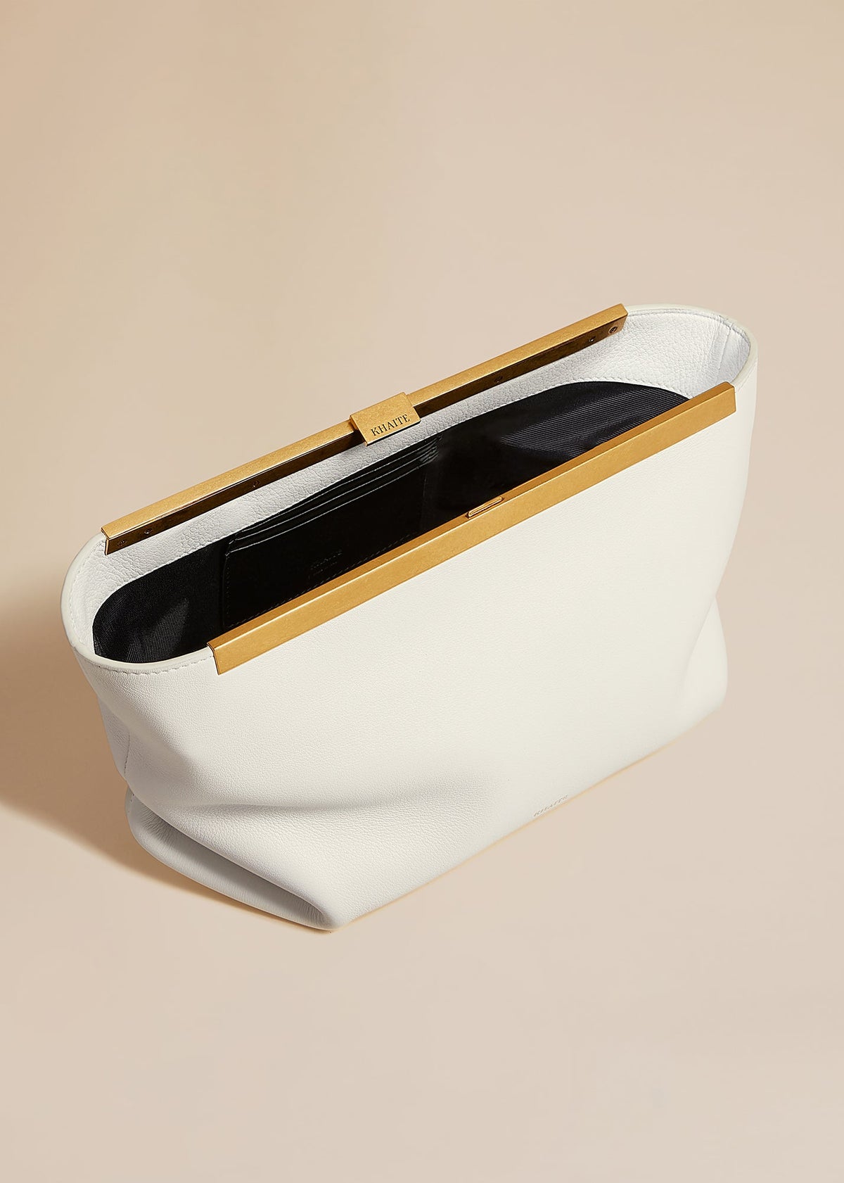 Optic White Aimee Clutch In Optic White Leather - Optic White