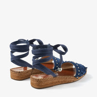 Sandales Aisha 30 - Denim & Silver