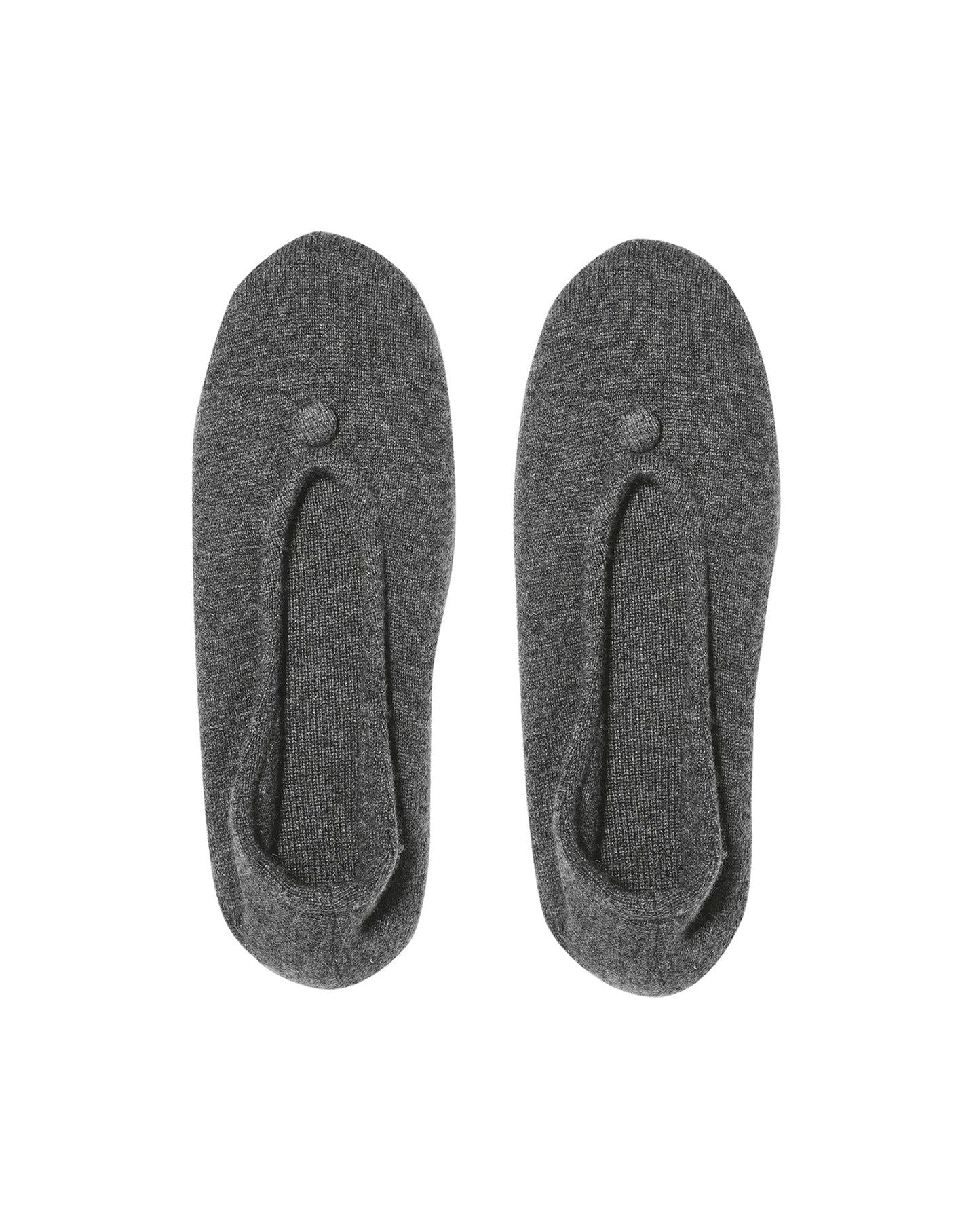 Cashmere and leather ballerinas - Loup