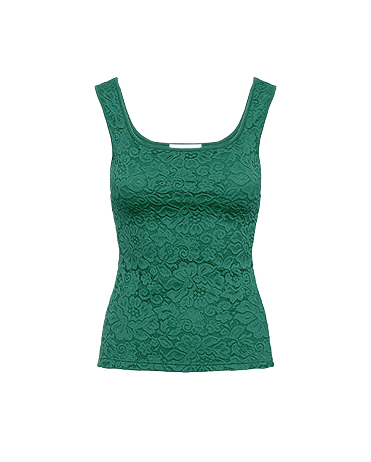 Débardeur Akela en dentelle - Vert sapin