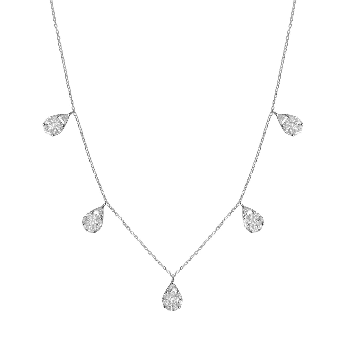 COLLIER  OR BLANC