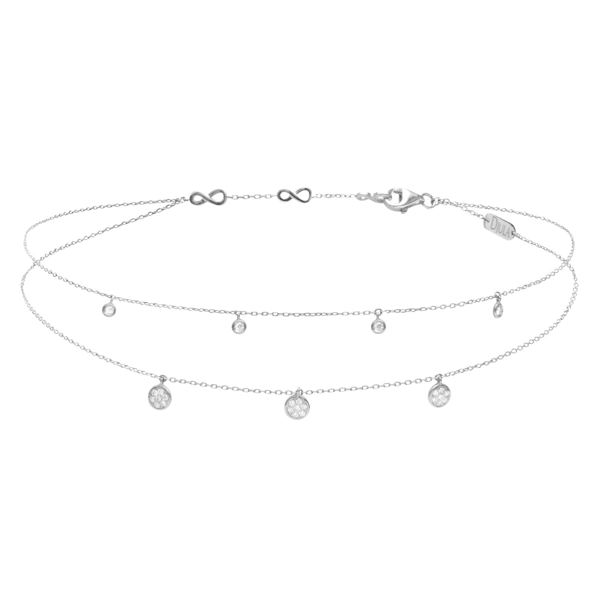COLLIER  OR BLANC