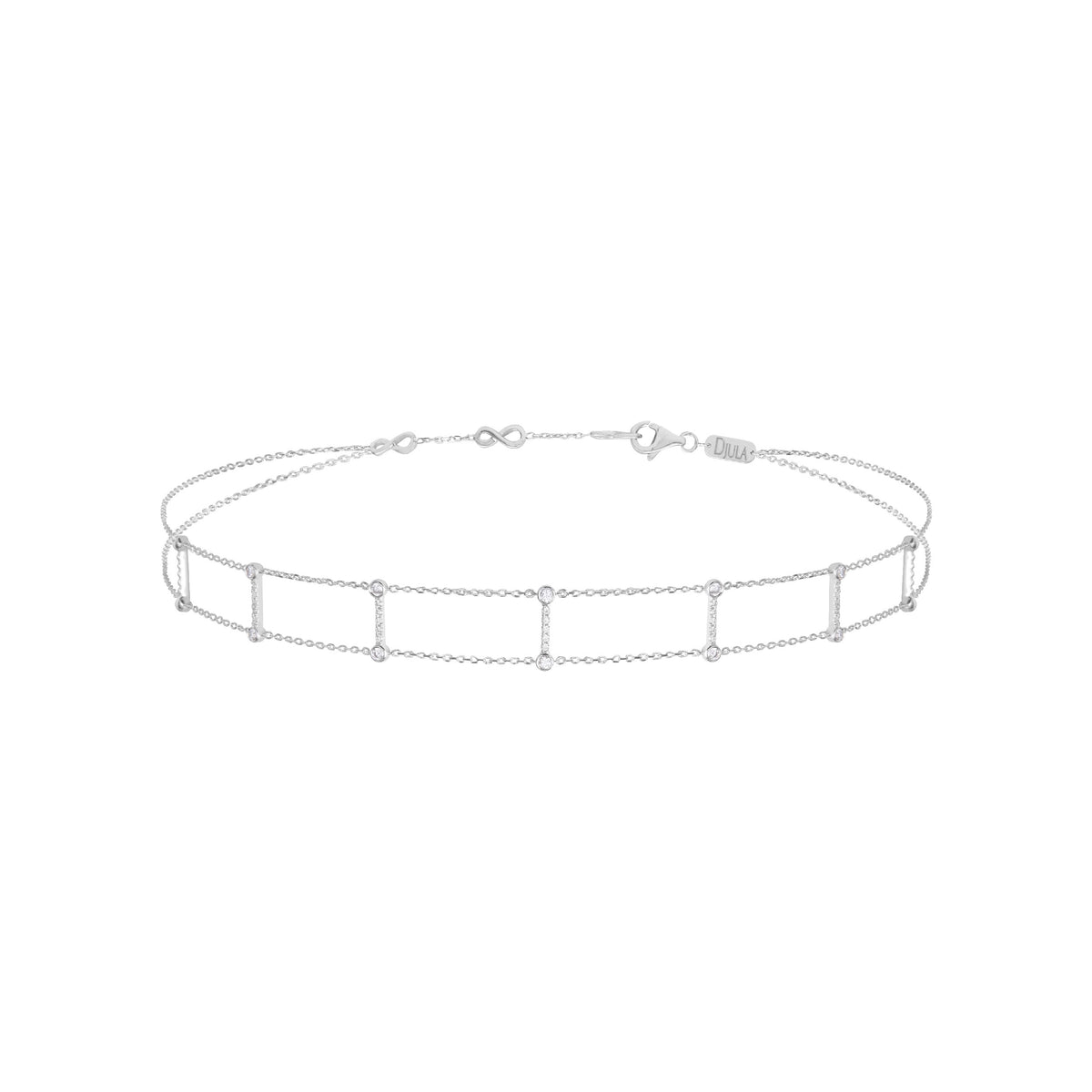 COLLIER  OR BLANC