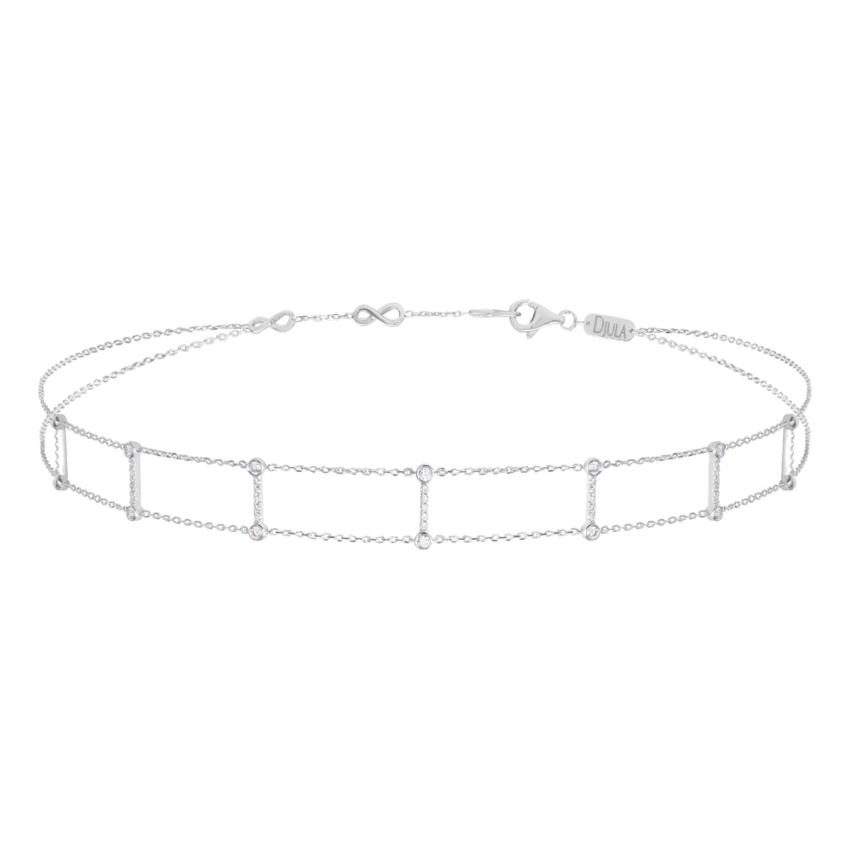 PrixTroca:1140€_VentesTroca:0_QtyTroca:1_ST:0%_Collier choker en Or blanc 18K serti de diamants - Blanc
