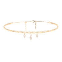 PrixTroca:2240€_VentesTroca:0_QtyTroca:1_ST:0%_Collier choker en Or jaune 18K serti de diamants - Jaune