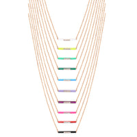 Jaune / Collier Marbella en Or rose 14K serti de diamants - Jaune