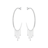BOUCLES D OREILLES  OR BLANC