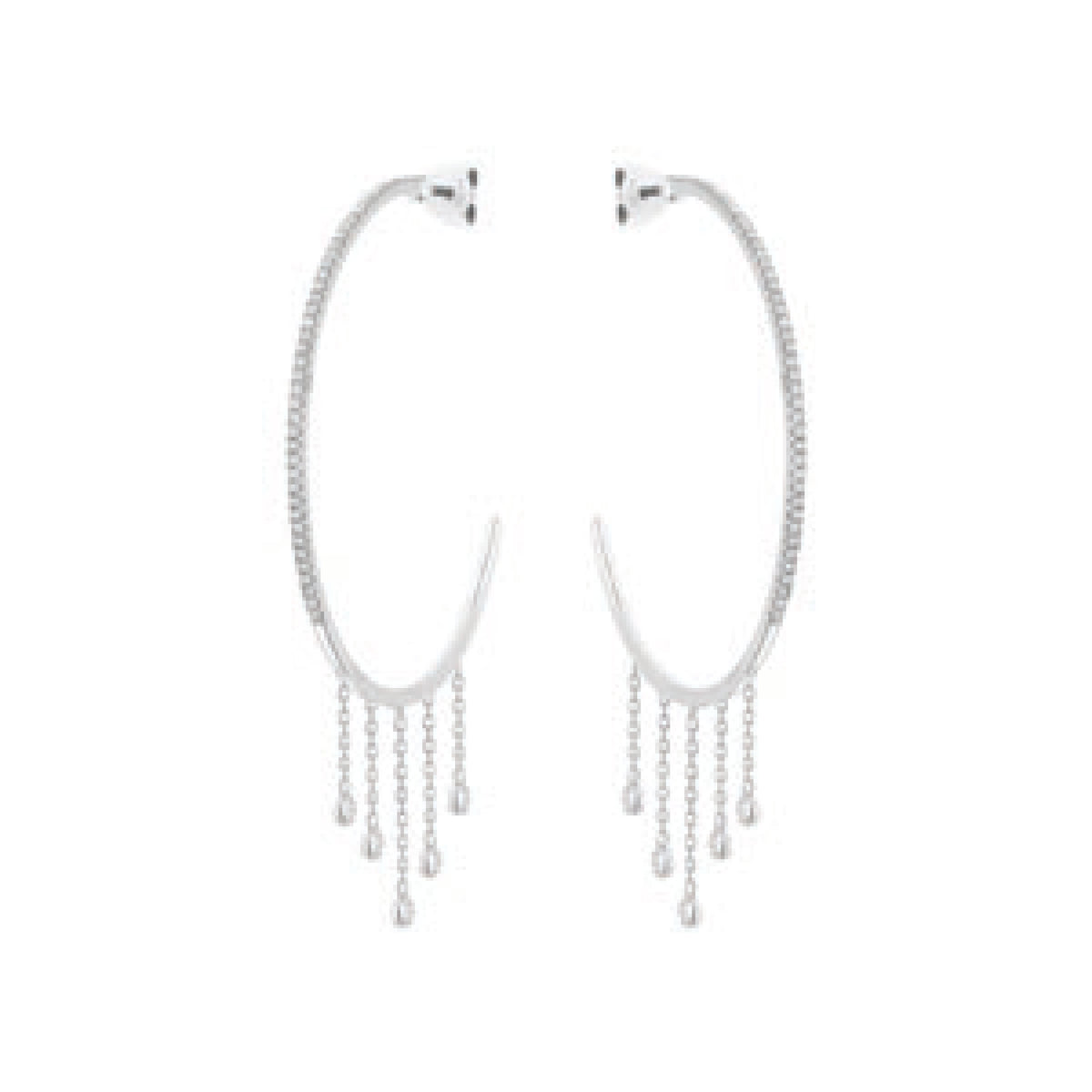 BOUCLES D OREILLES  OR BLANC