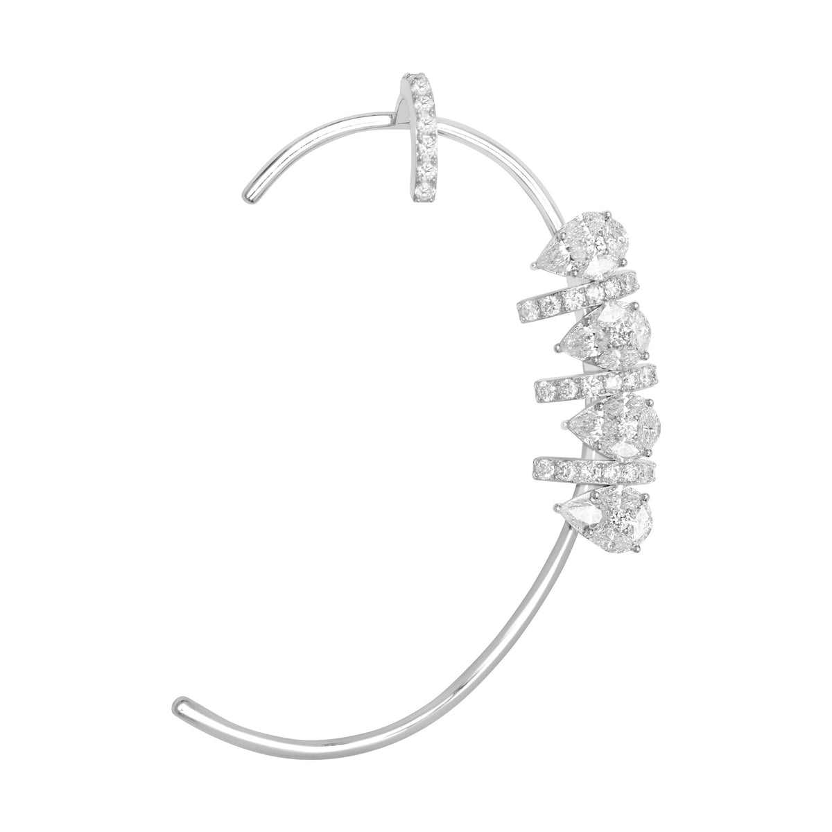 BOUCLES D OREILLES  OR BLANC
