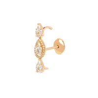 MONO BOUCLE D OREILLE  OR JAUNE