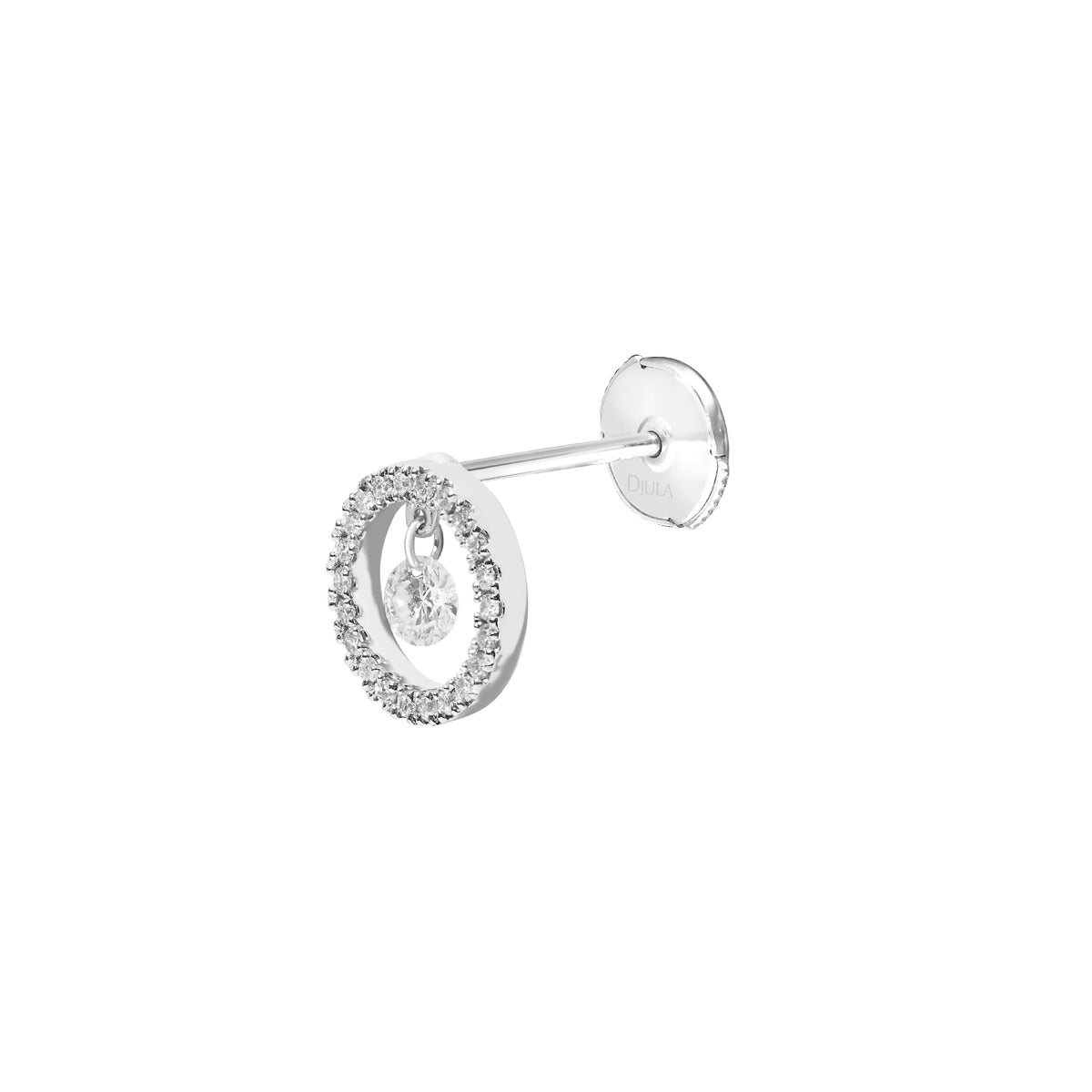 BOUCLES D OREILLES  OR BLANC