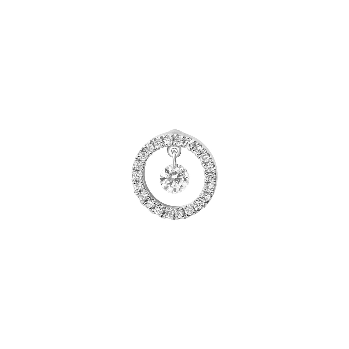 BOUCLES D OREILLES  OR BLANC