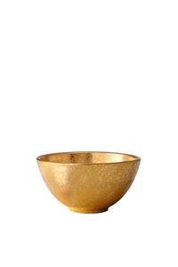 Small earthenware and brass Alchimie plated cereal bowl - Gold