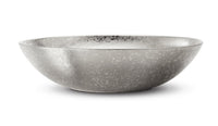 Grande coupe Alchimie en porcelaine - Platine