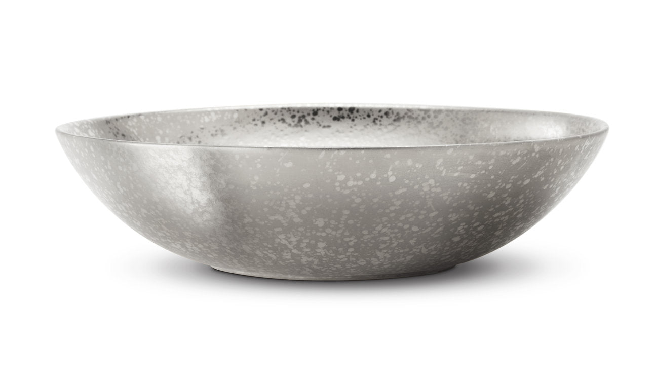 Grande coupe Alchimie en porcelaine - Platine