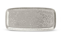 Plat rectangulaire Alchimie en porcelaine - Platine