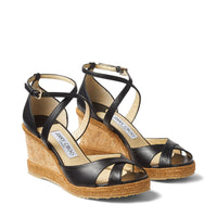 ZNO STOCK 0 / Reco 150 BLACK Casual Wedge ALANAH 80