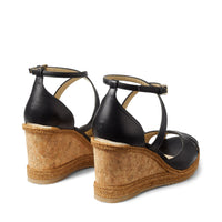 ZNO STOCK 0 / Reco 150 BLACK Casual Wedge ALANAH 80