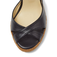 ZNO STOCK 0 / Reco 150 BLACK Casual Wedge ALANAH 80