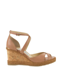Sandales compensées Alanah 80 en cuir - Powder Pink