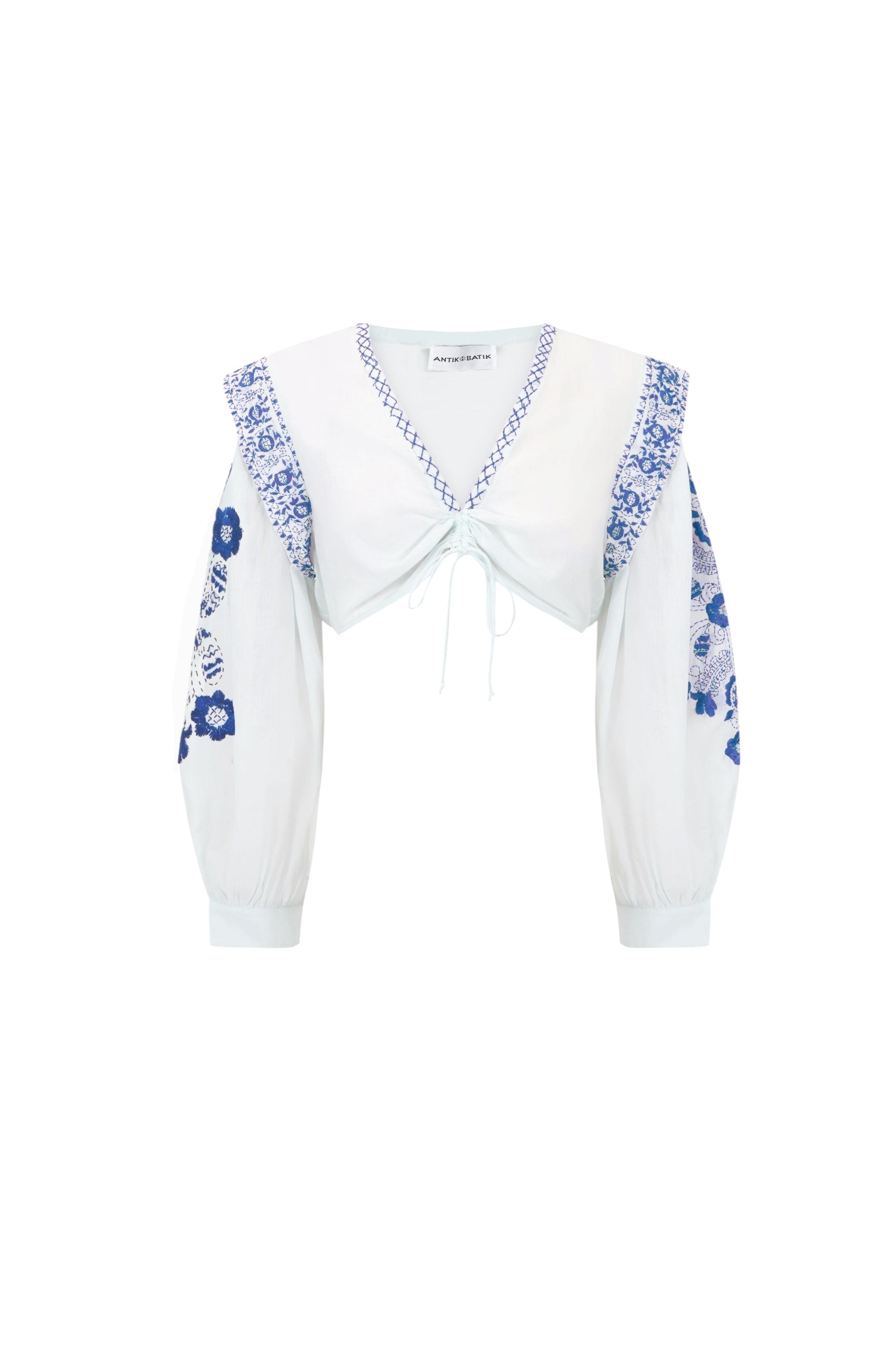 WHITE ALANI CROPPED TOP