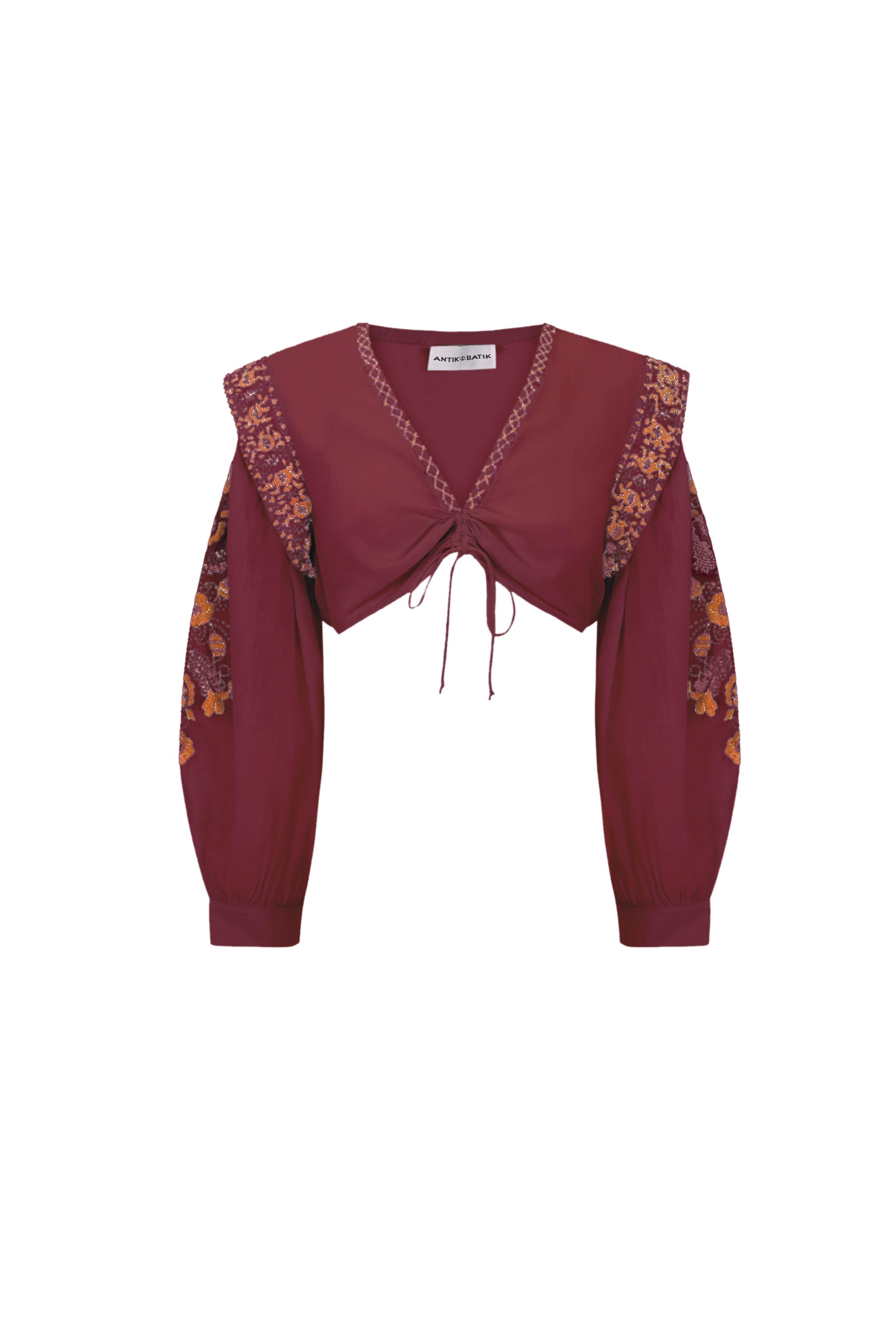 BURGUNDY ALANI CROPPED TOP