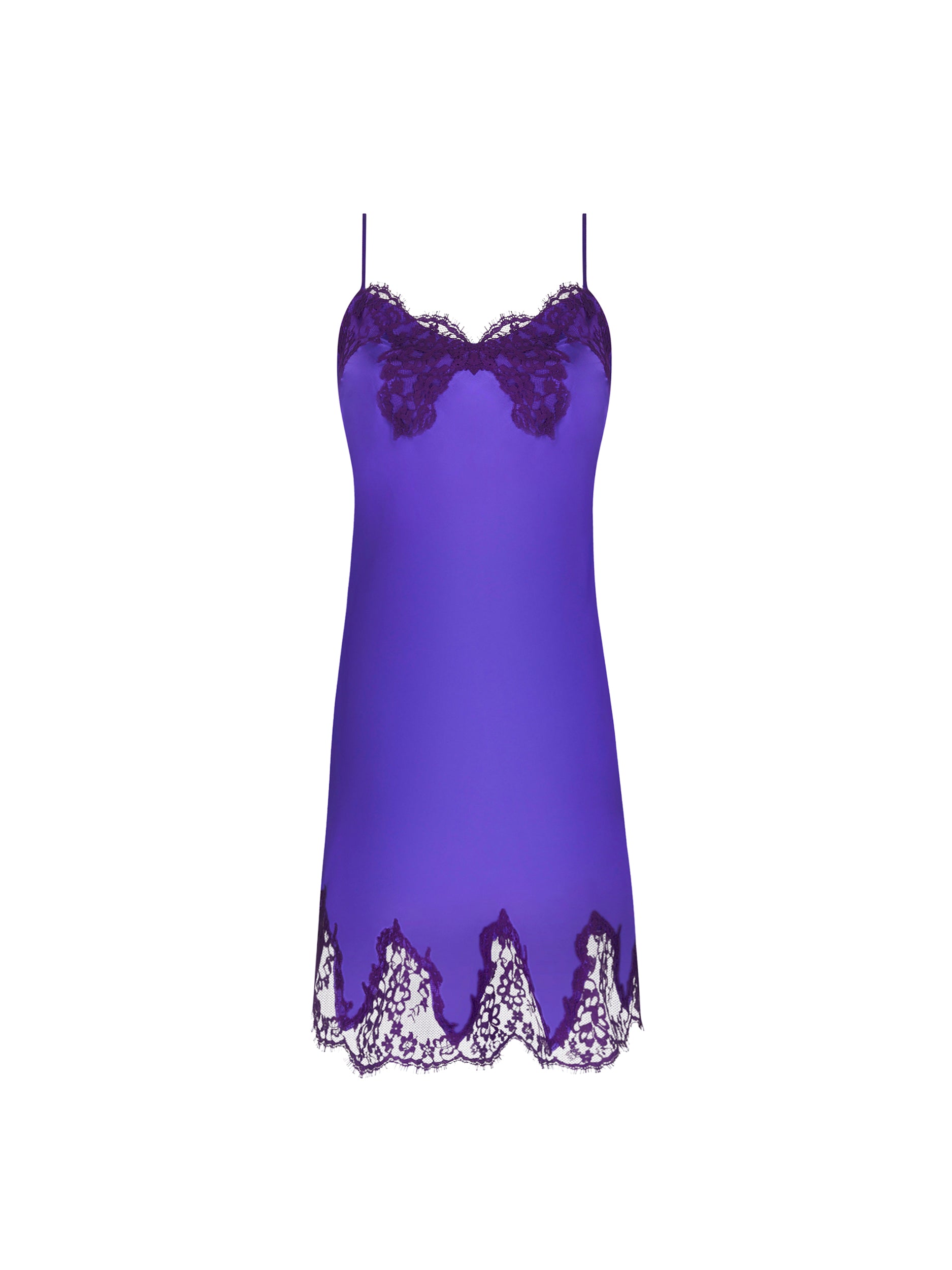 Splendeur silk nightie - Ocean Blue