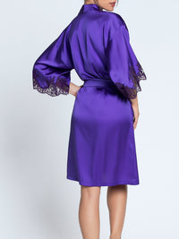 Splendeur silk nightie - Ocean Blue