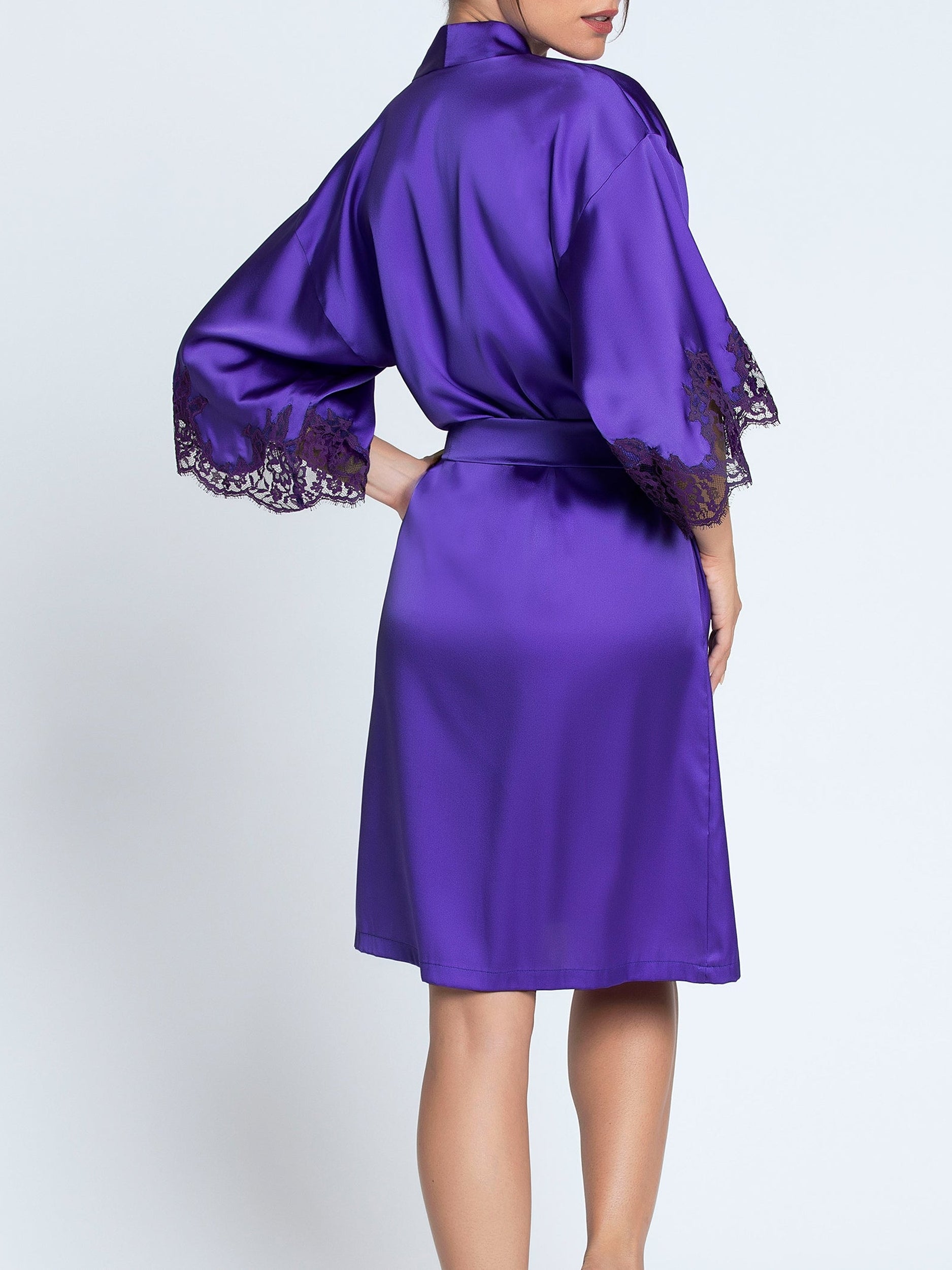 Splendeur silk nightie - Ocean Blue