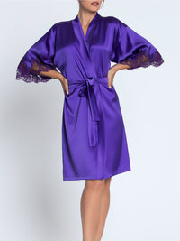 Splendeur silk nightie - Ocean Blue