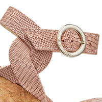 Sandales Aleili 120 en cuir nubuck à imprimé - Blush