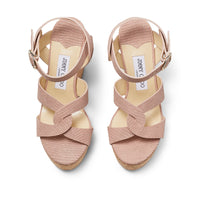 Sandales Aleili 120 en cuir nubuck à imprimé - Blush
