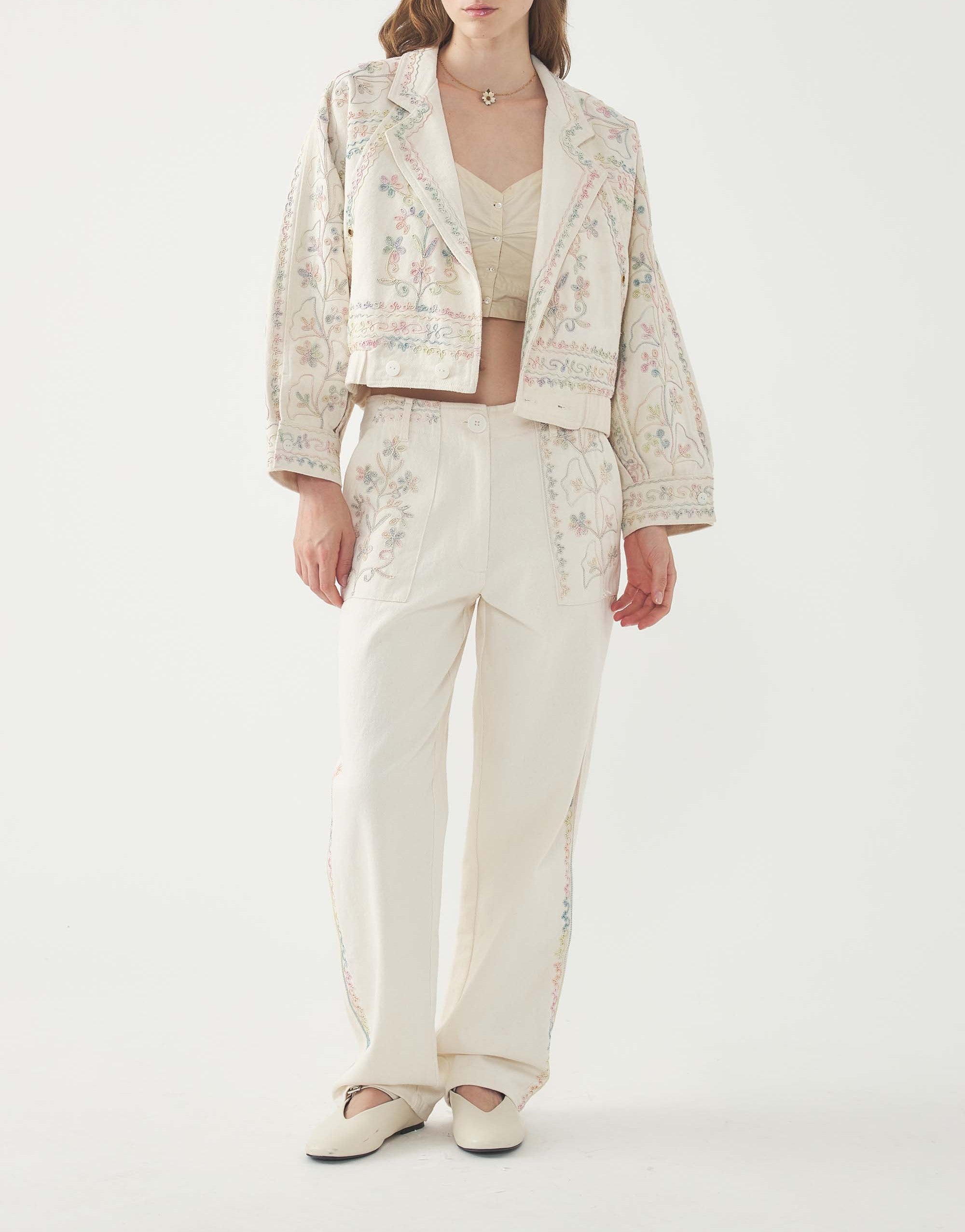 CREAM ALEX PANT