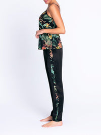 Fleurs Étoile silk trousers - Éclat Étoile