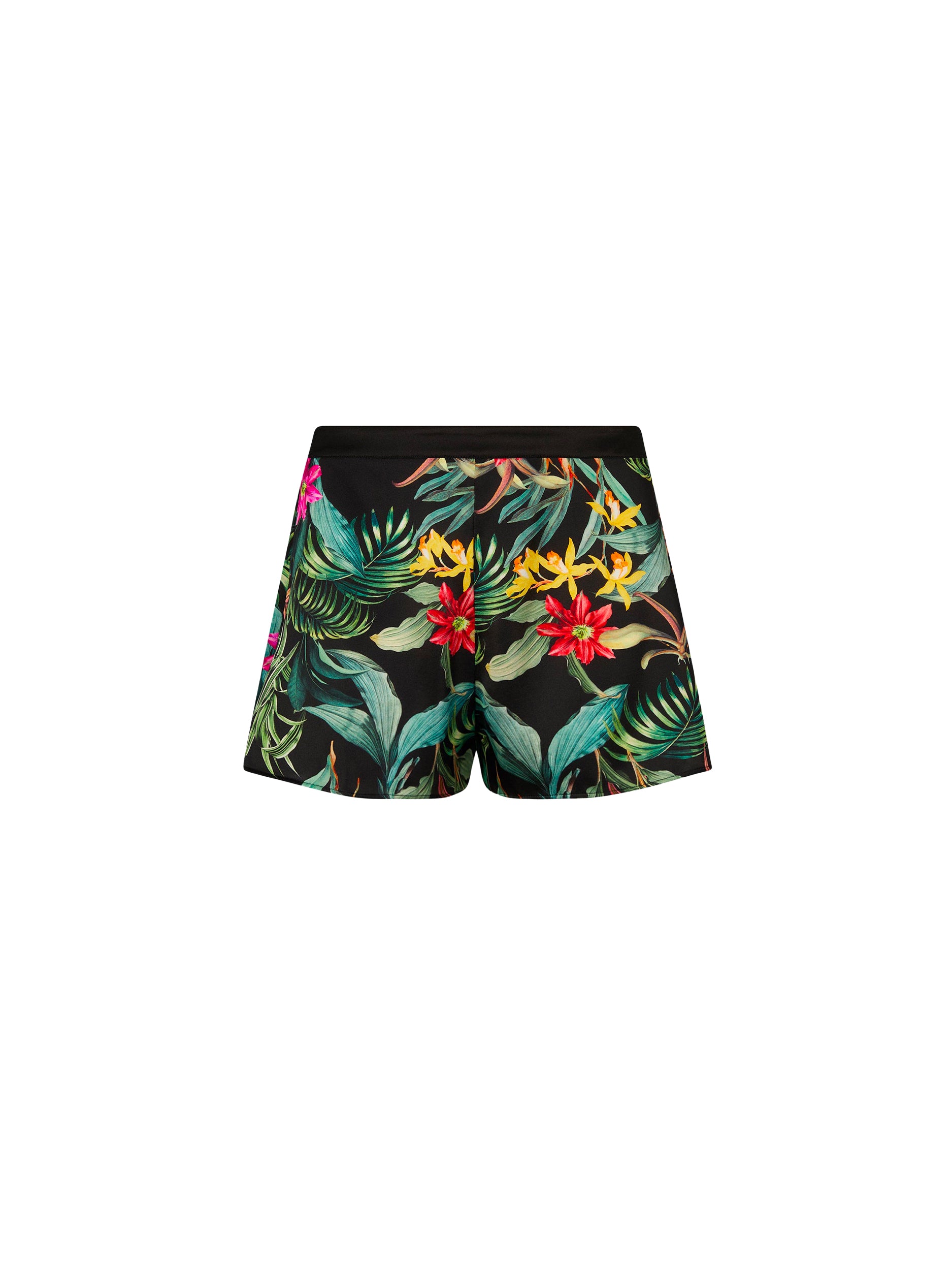 Fleurs Étoile printed silk shorts - Éclat Étoile