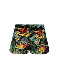 Fleurs Étoile printed silk shorts - Éclat Étoile
