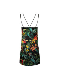 Fleurs Étoiles printed silk nightie - Éclat Étoile